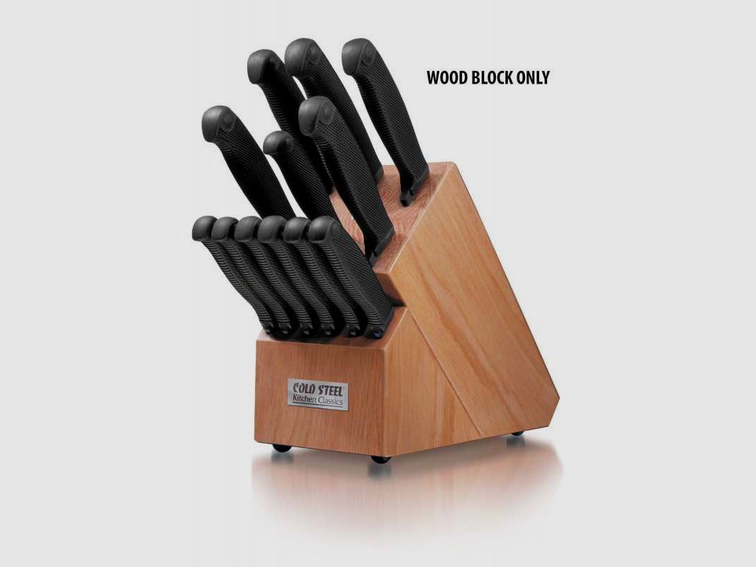 Cold Steel Messerblock aus Holz, unbestückt, Kitchen Classics