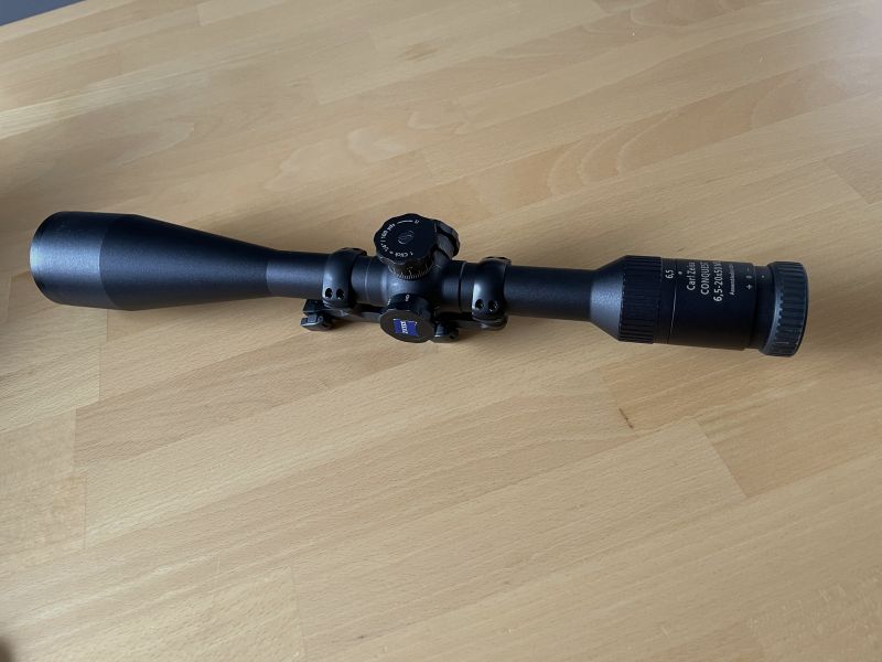 Seltenes Zielfernrohr Zeiss Conquest 6,5-20x50MC mit Blaser Sattelmontage