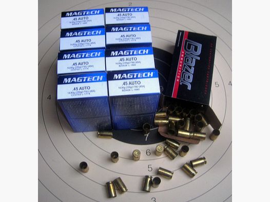 440 Stück Hülsen .45 ACP (.45 Auto) - von Magtech / CBC