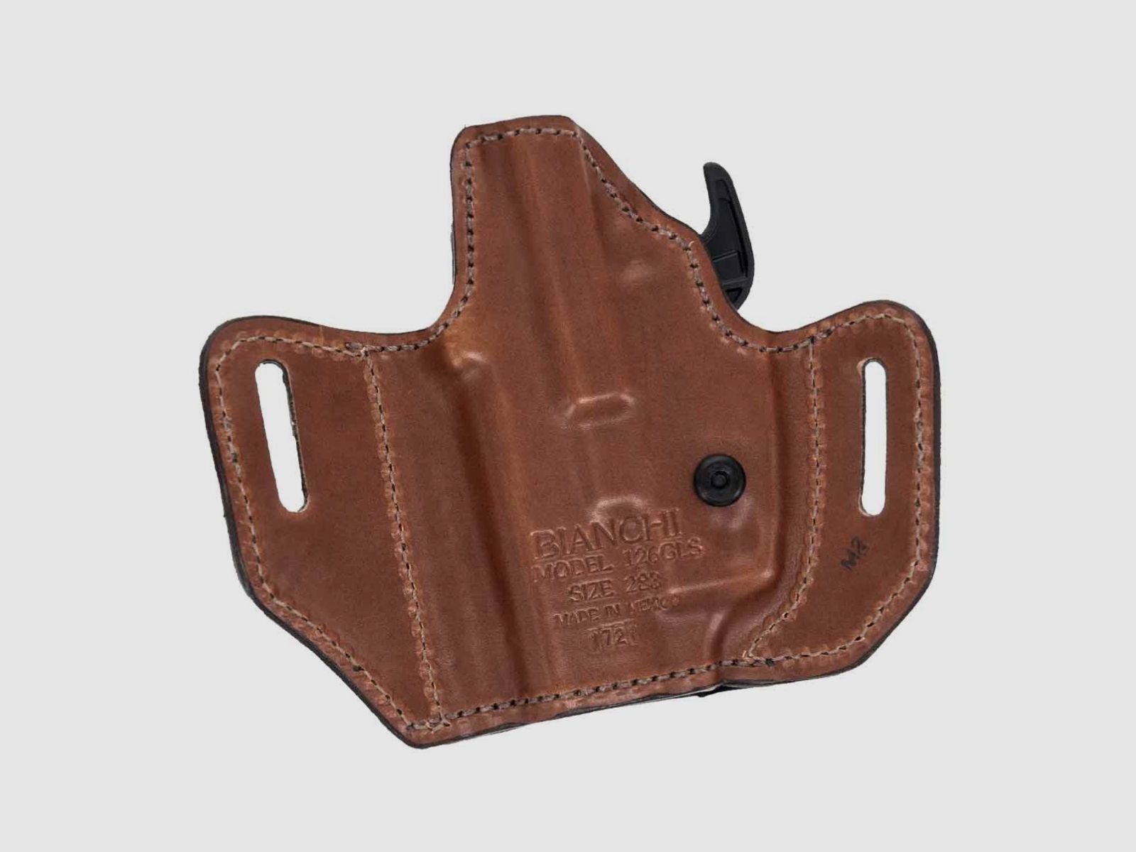 BIANCHI® 126GLS Leder Gürtelholster RDS 183* Glock 26/27/30/30S/33/39,H&K P2000SK/P30SK,S&amp;W M&amp;P Shield/Compact,Walther P99C DAO/QA/AS/PPS 9mm,.40-Beige-Rechts