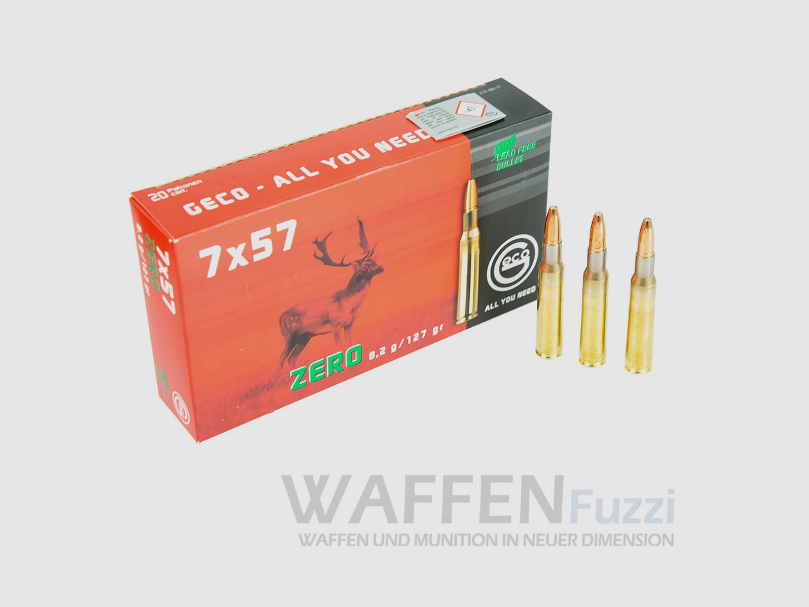 Geco Zero Jagdmunition Kaliber 7x57 bleifrei