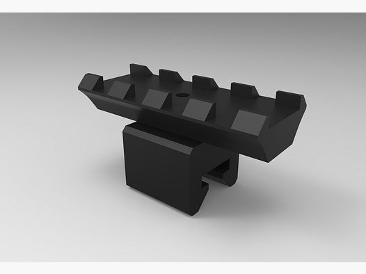 UZI Picatiny Rail Bayonetthalterung Typ 2 - Schwarz - 3D Druck  