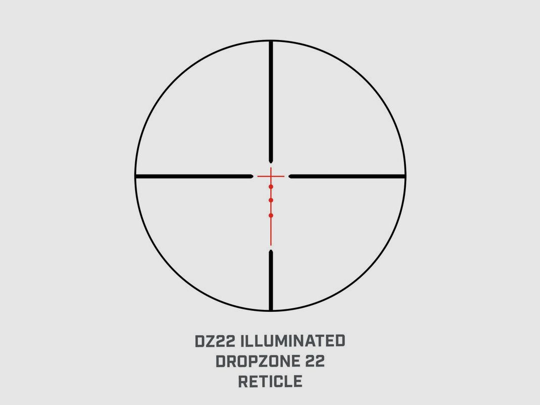 Bushnell richtkijker Rimfire 3-9x40 verlichte kruis Dropzone 22 SFP 25,4mm