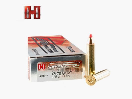 20 Munitions HORNADY Leverevolution 45-70 Govt 325 Gr Ftx