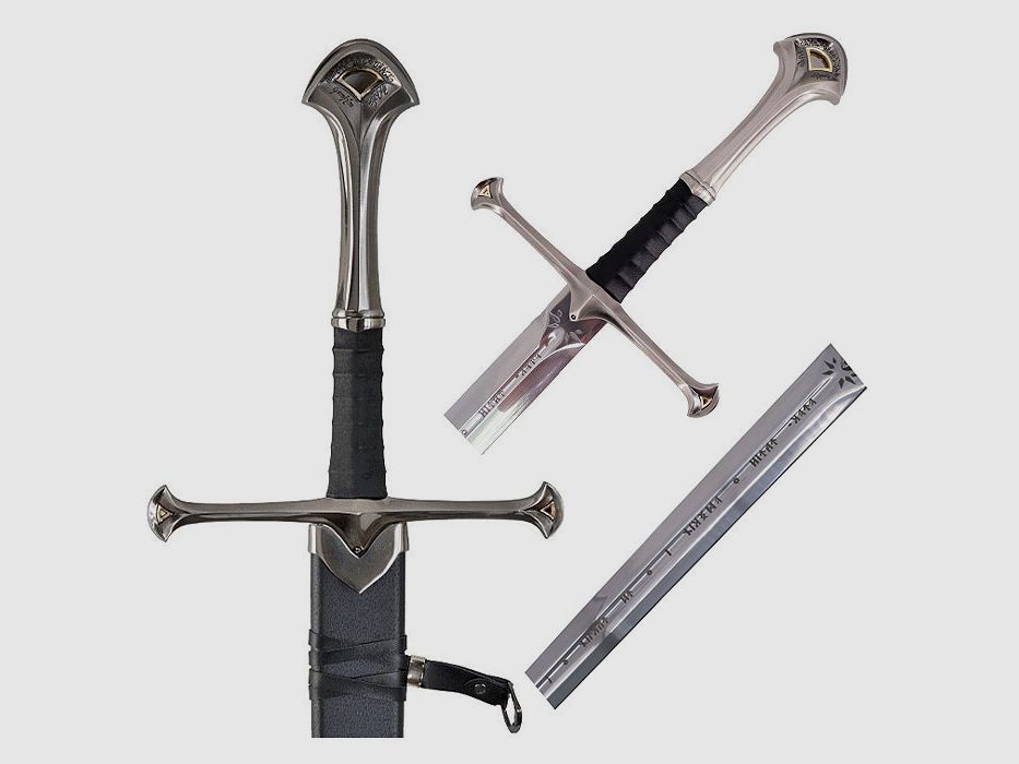 Aragorns Schwert Anduril mit Schriftzeichen