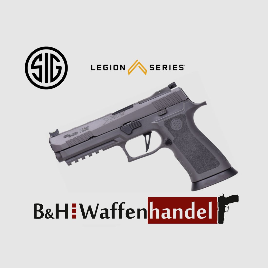 Neuwaffe, auf Lager: SIG Sauer P320 x5 Legion Pistole X-Five 9mm Finanzierung möglich