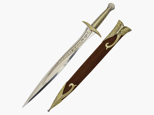 Hobbit Dolch Delux mit Goldverzierungen