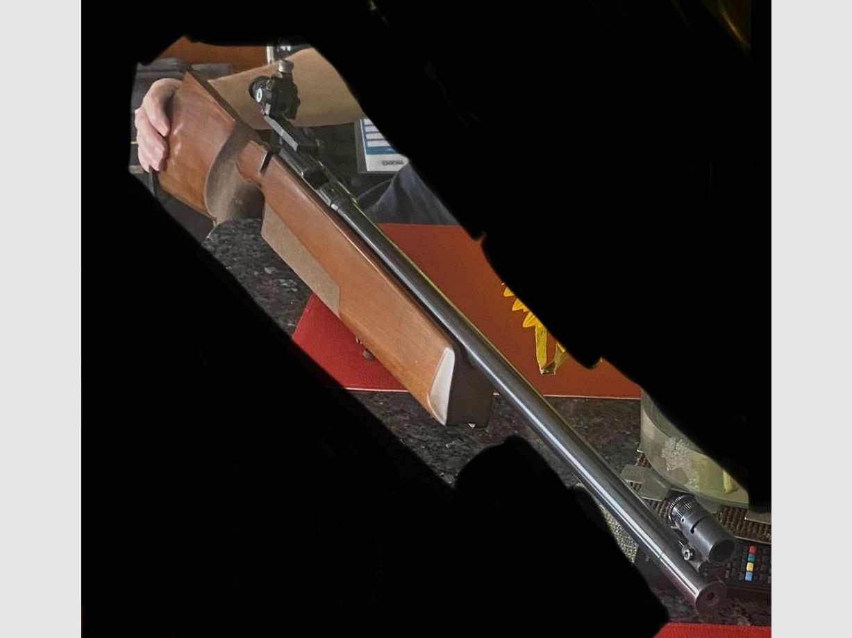 Anschütz match rifle with diopter rear sight