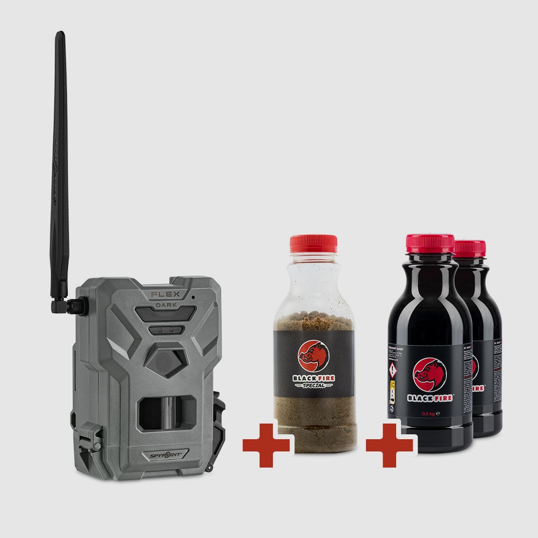BLACK FLEX Bundle 1 - SPYPOINT FLEX-DARK + BLACK FIRE Tar Original und Special
