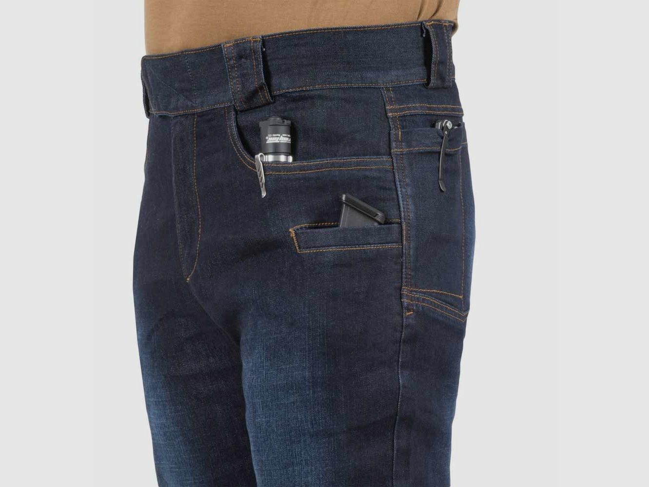 HELIKON-TEX GREYMAN TACTICAL JEANS® - DENIM MID DARK BLUE