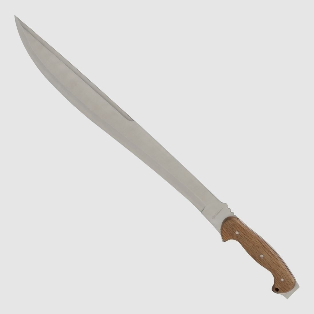 sehr lange Machete mit Holzgriff und Nylonscheide Rückenhalter Rückenscheide