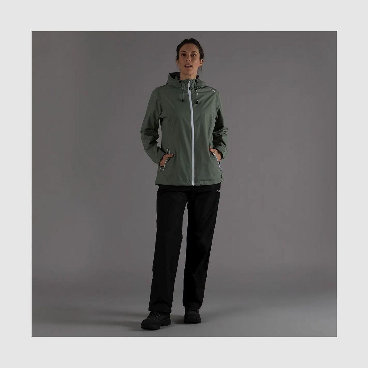 CMP Wasserdichte Damenjacke aus Ripstop Salvia