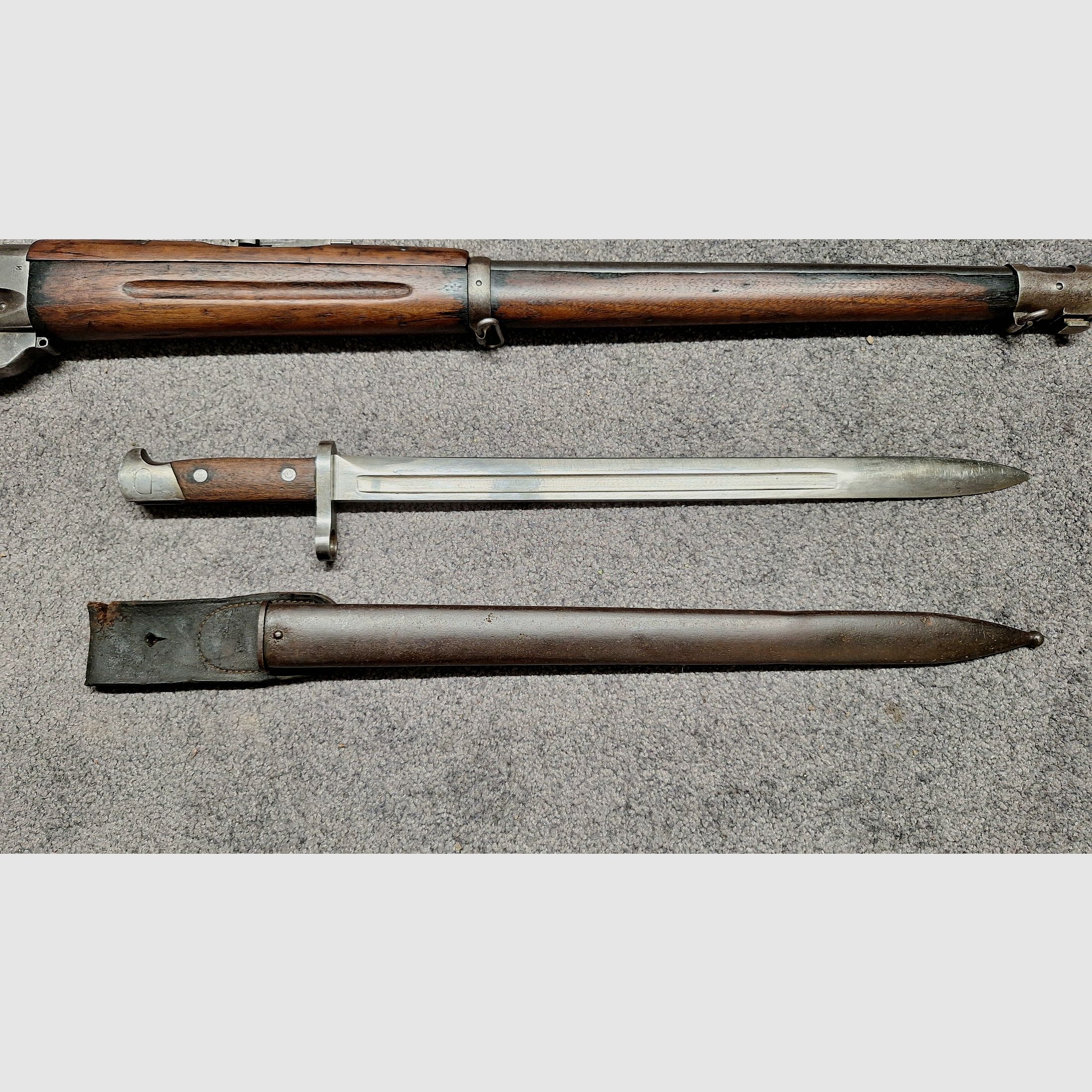 Winchester 1895 Russland Vertrag / Kontrakt 7,62x54R mit kurzem Bajonett M1895 / M95