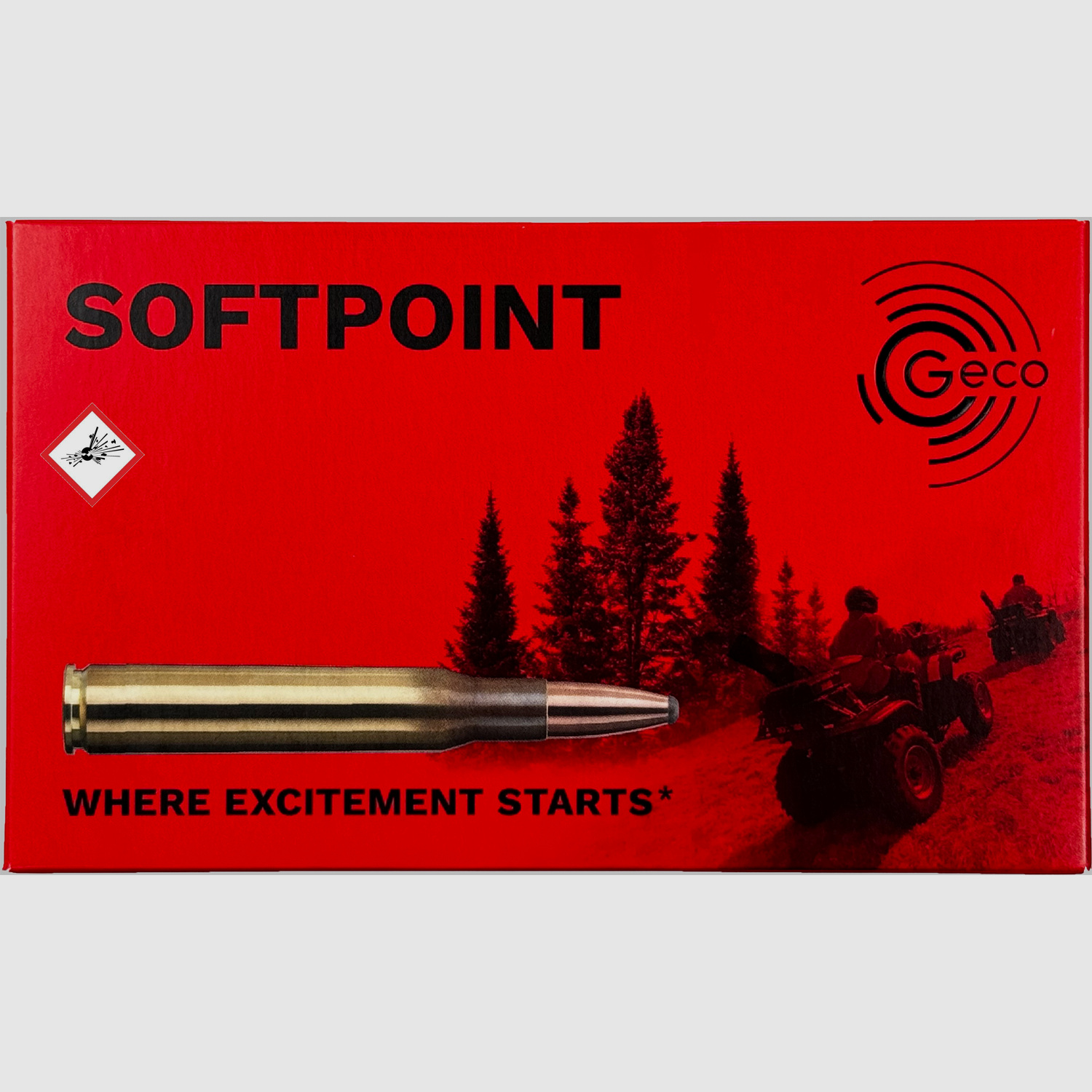 Geco hunting cartridge soft point caliber 7X65 R TM 165grs