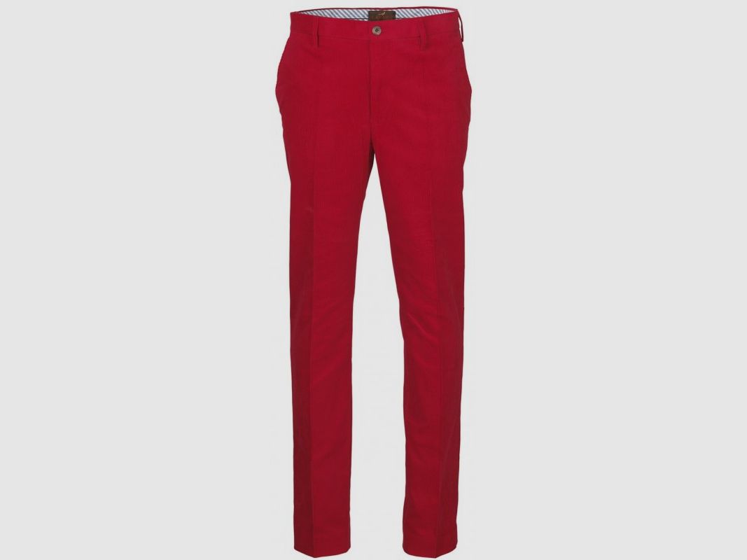 Laksen Herren Cordhose in Rot