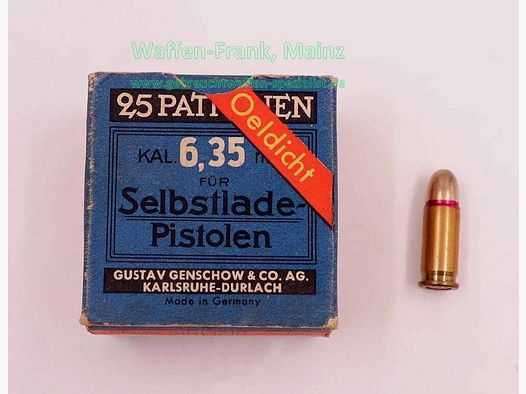 Geco - Fürth Pistol Ammunition 6.35mm Browning/.25ACP