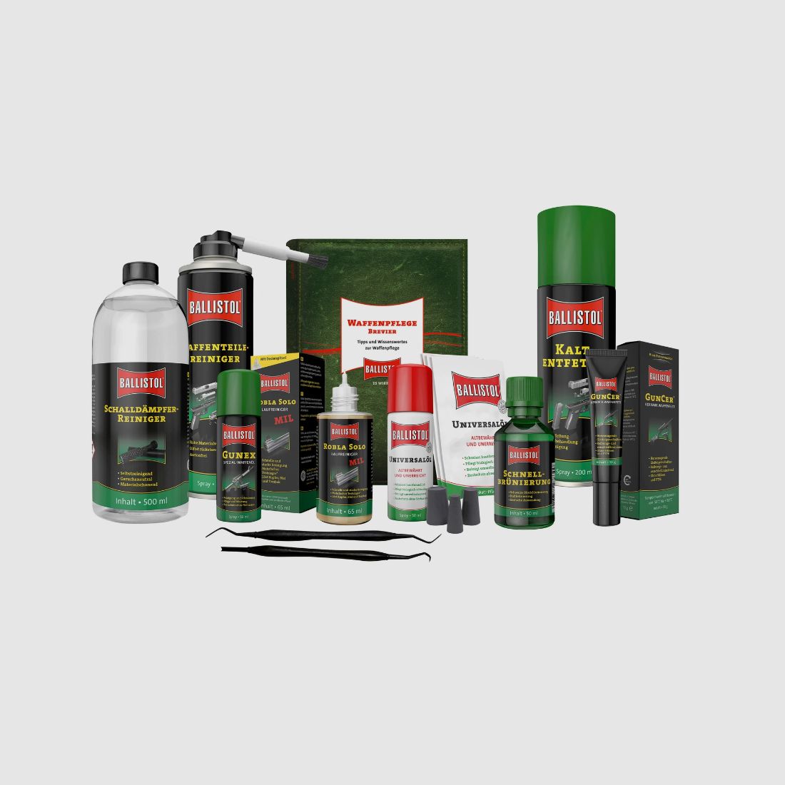 Set completo di pulizia armi Ballistol