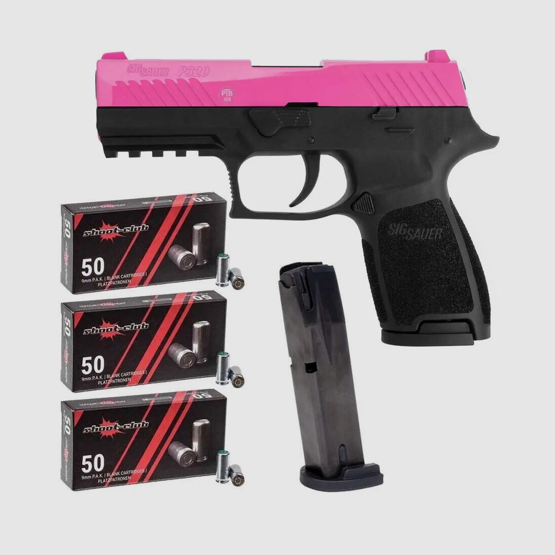 Sig Sauer	 P320 PINK Schreckschusspi. 9 mm P.A.K. Magazin Set