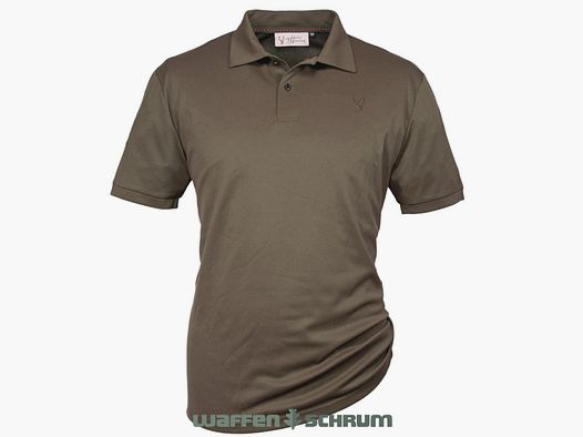 Hubertus Funktions-Poloshirt Piqué Dunkeloliv