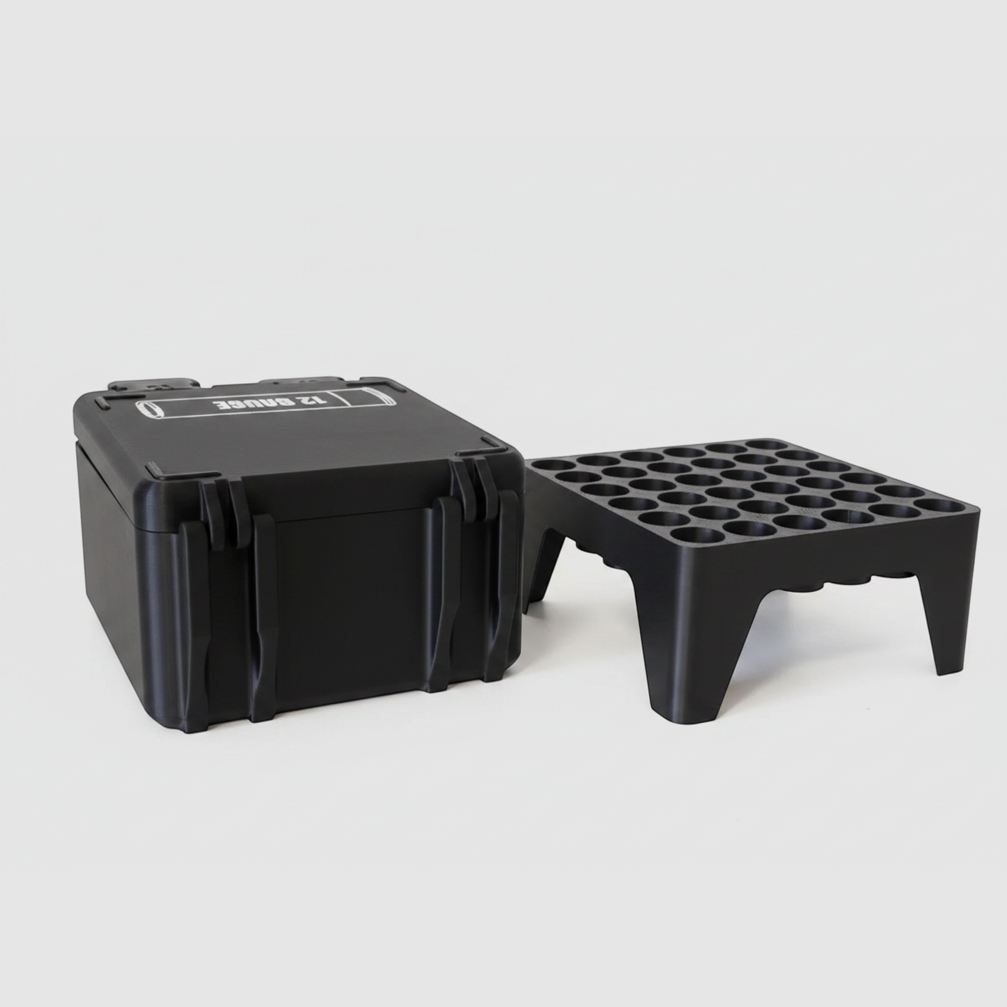 Filamelt skrzynka na amunicję / 12 Gauge (.12/76 & .12/89) / 'Składana / blokująca pokrywa' / skrzynka na naboje, Ammo Box, zdjęcie 6 z 10