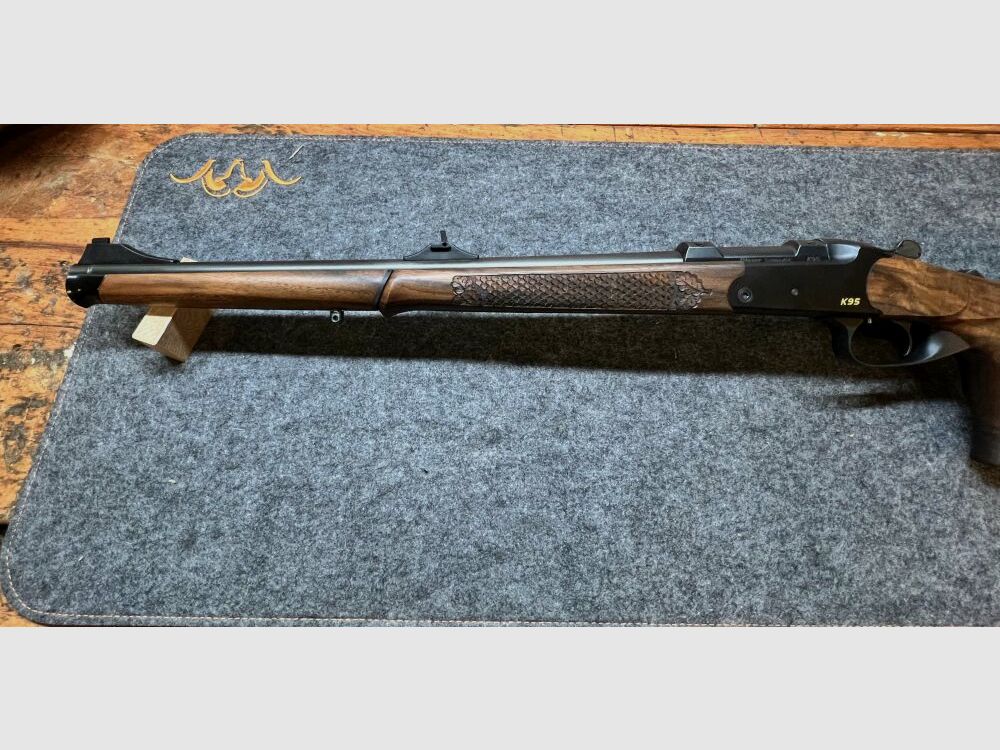 Blaser Kipplaufbüchse K95, Kal. .308Win, Stutzen, mit Holz-Lochschaft "Unik .308Win