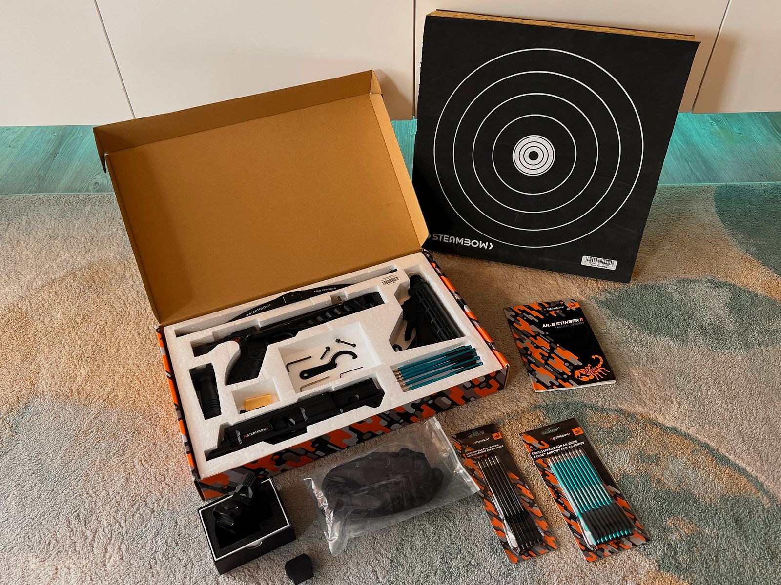 Steambow Stinger II Tactical  mit viel Zubehör 