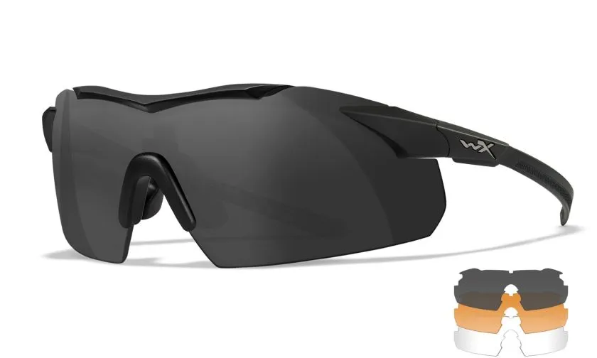 Taktische Brille Wiley X Vapor Comm 2.5 Set 3in1 - Matte Black (3552), Bild 3 von 3