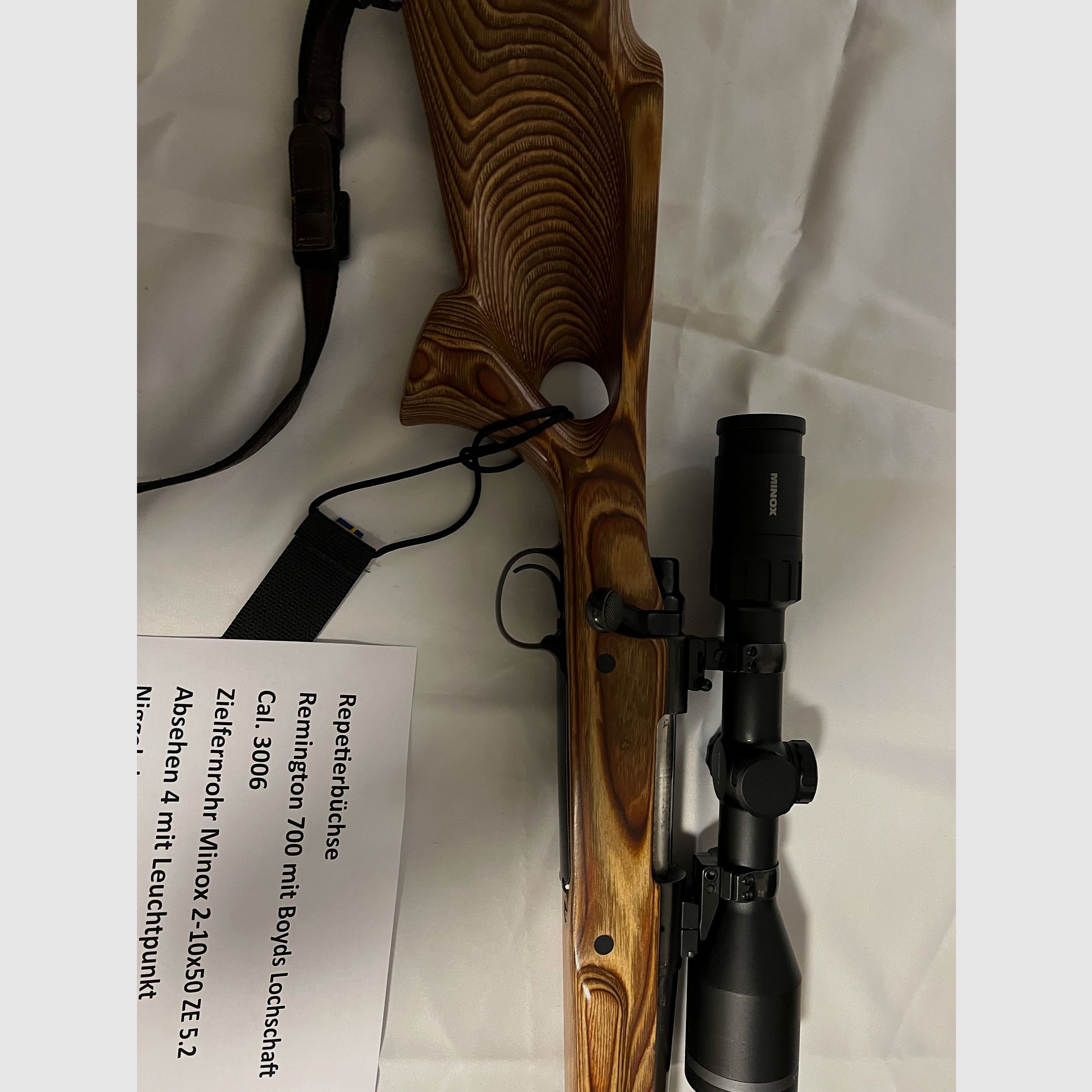 Repetitore Remington 700 con calcio forato