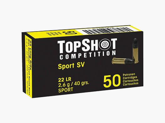 Amunicja .22 LR TopShot Competition Black Edition; ADR-1.4S UN0012 (op.50szt)