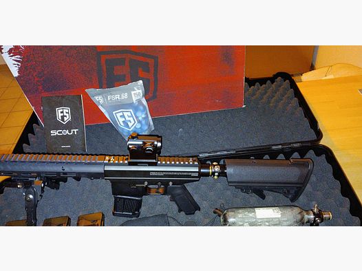 First Strike Scout Sniper Rifle Paintball Markierer - Schwarz
