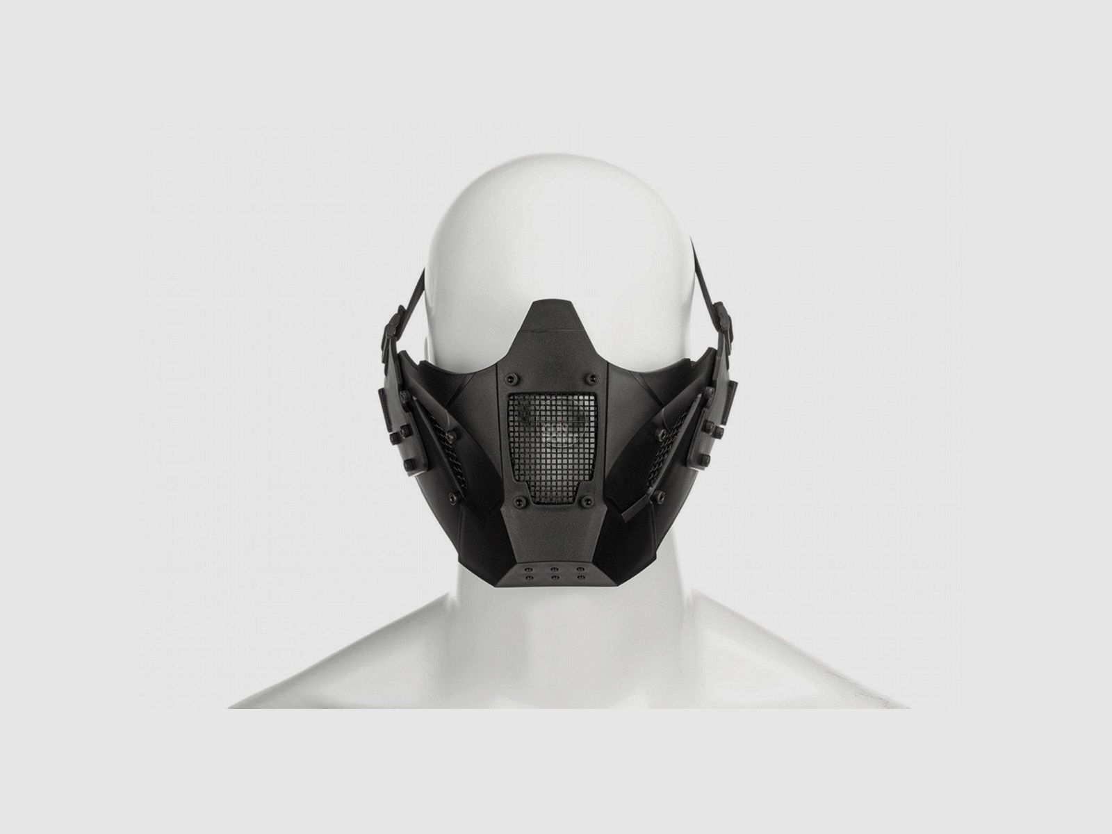 Maschera per il viso metà in acciaio Warrior