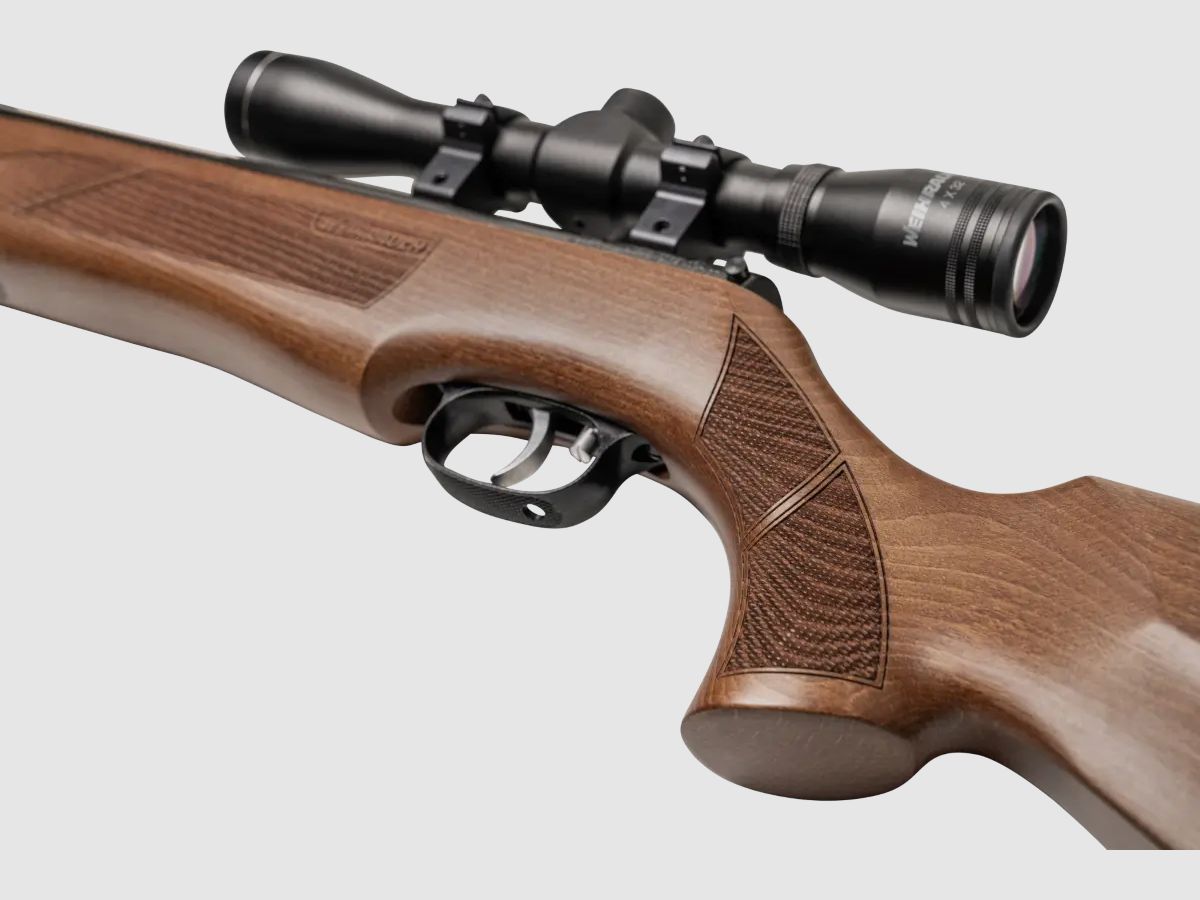 Weihrauch HW 35 Weitschussluftgewehr mit Schalldämpfer