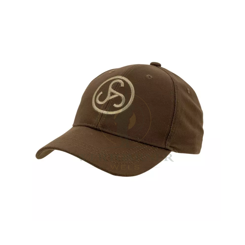Cappello Sauer marrone con logo