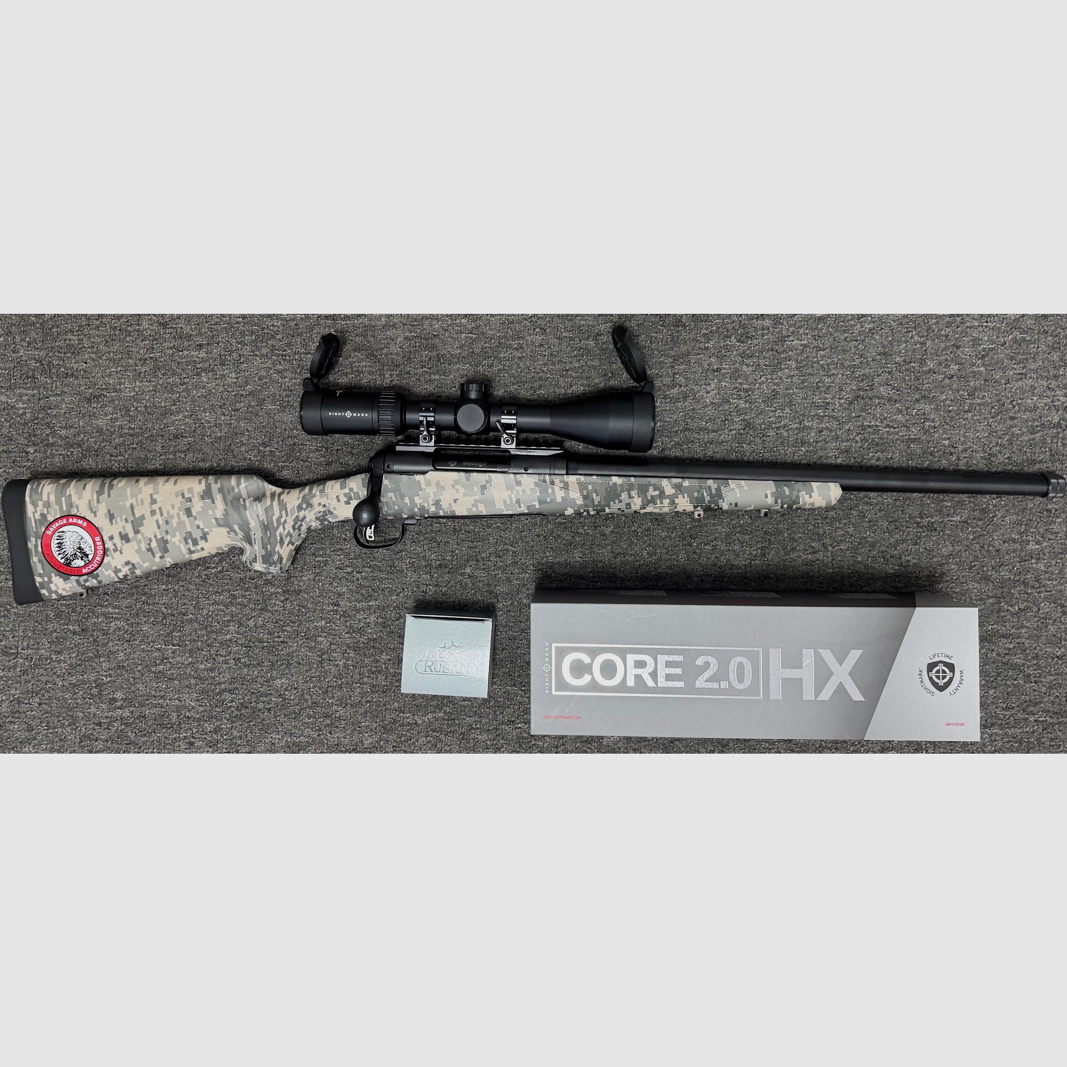 Savage 10 .223 Rem. met 3-9x50 LP & geluiddemper