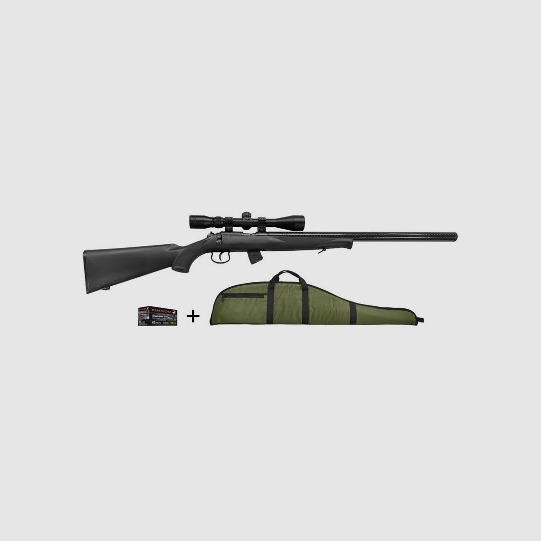 Norinco PACK JW15 22LR tłumik syntetyczny + luneta 3-9X32 + futerał + naboje