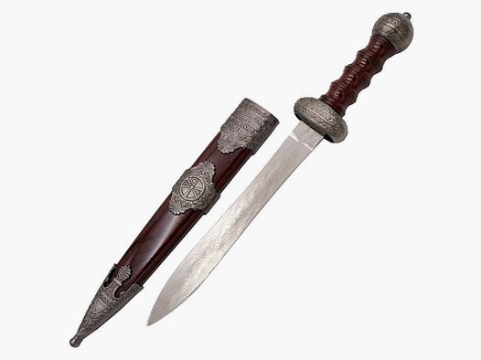 Roman dagger brown with sheath