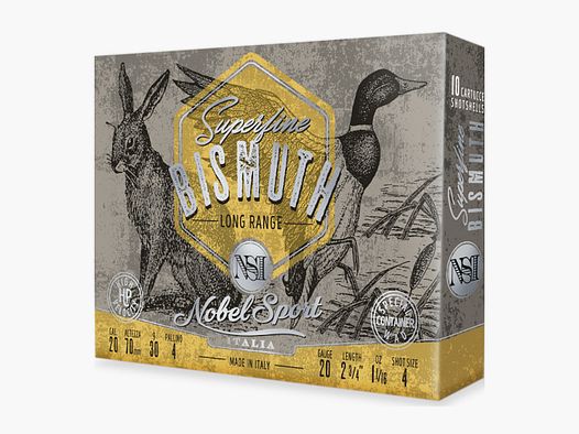 NOBEL SPORT ITALIA – Cartouches à billes – SUPERFINE BISMUTH LONG RANGE N°4