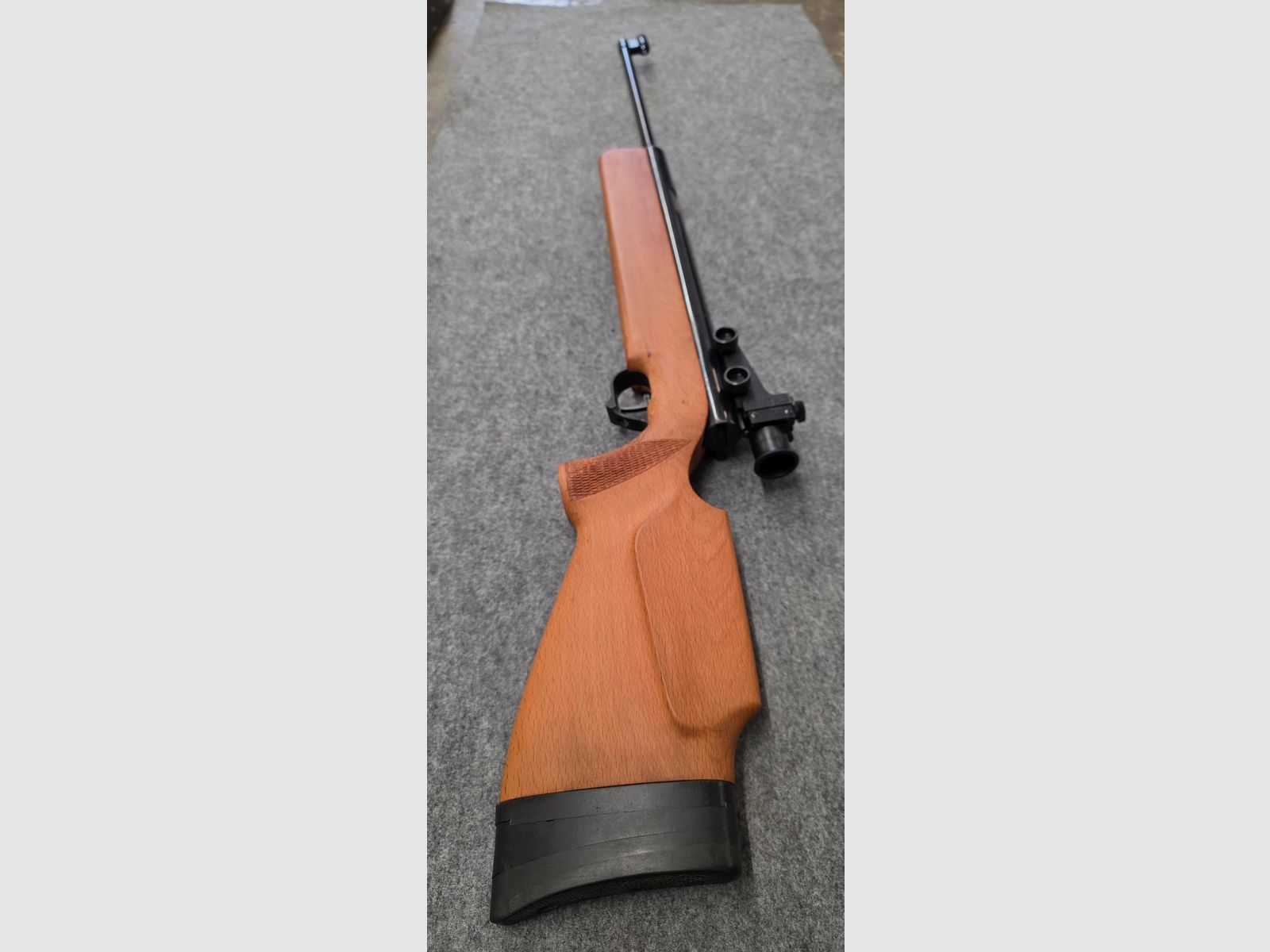 Im seltenen Holzschaft Monte Carlo Haenel Seitenspanner Mod. 312  mit Diopter im  guten Zustand cal. 4,5mm Diabolo