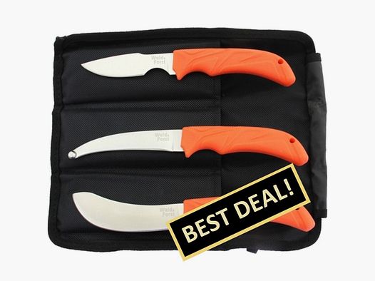 Wald & Forst set da eviscerazione con manico in plastica