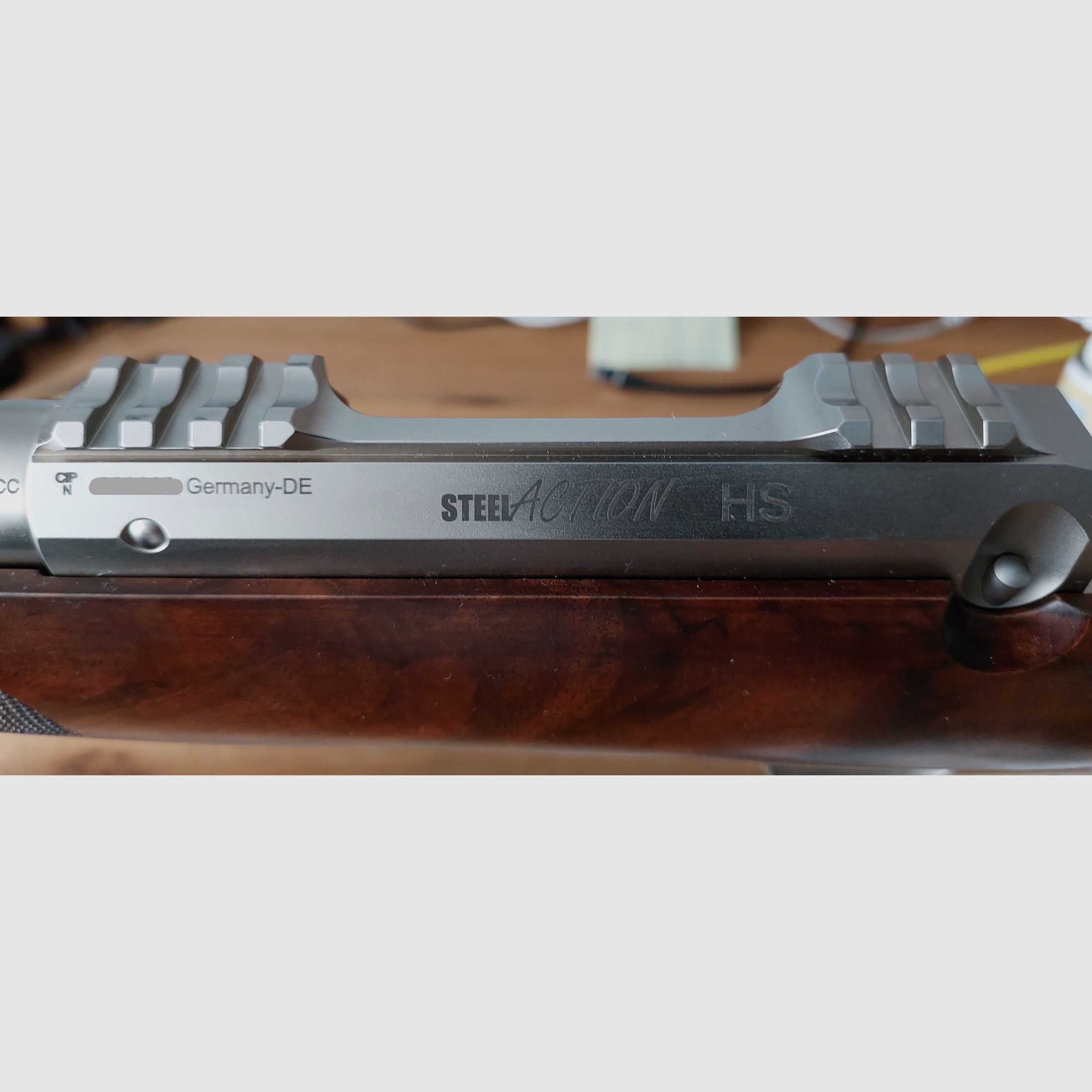 Action en acier HS nickelée en .308 Winchester avec un canon de 51 cm