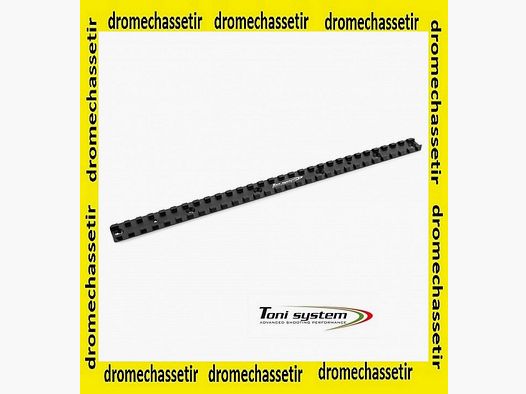 Picatinny rail van 31 cm lengte Toni Systems zwart PILM4N-BK