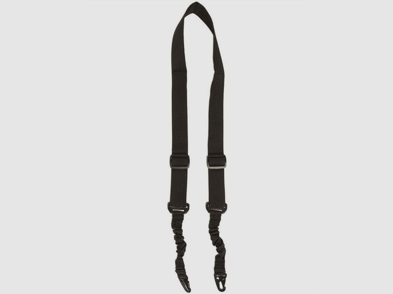 Tactical Gewehrgurt / Tragegurt mit Bungee (67-112cm), 2-Punkt, SCHWARZ