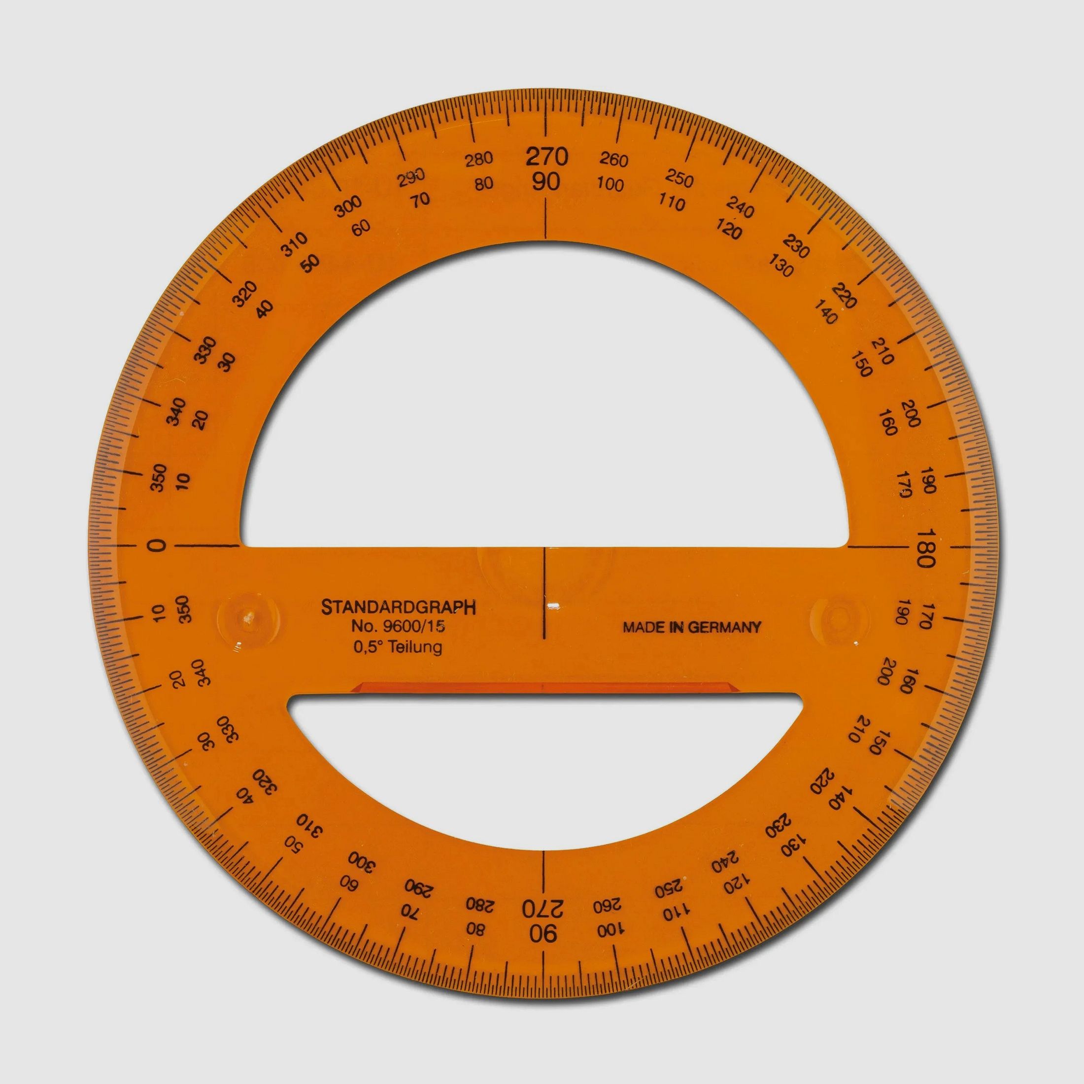 Standardgraph Vollkreis-Winkelmesser