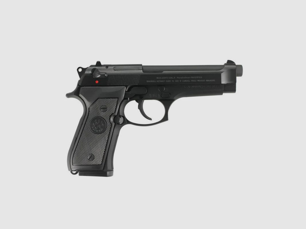 Beretta 92 FS Black 9mm-pistool, afbeelding 2 van 3