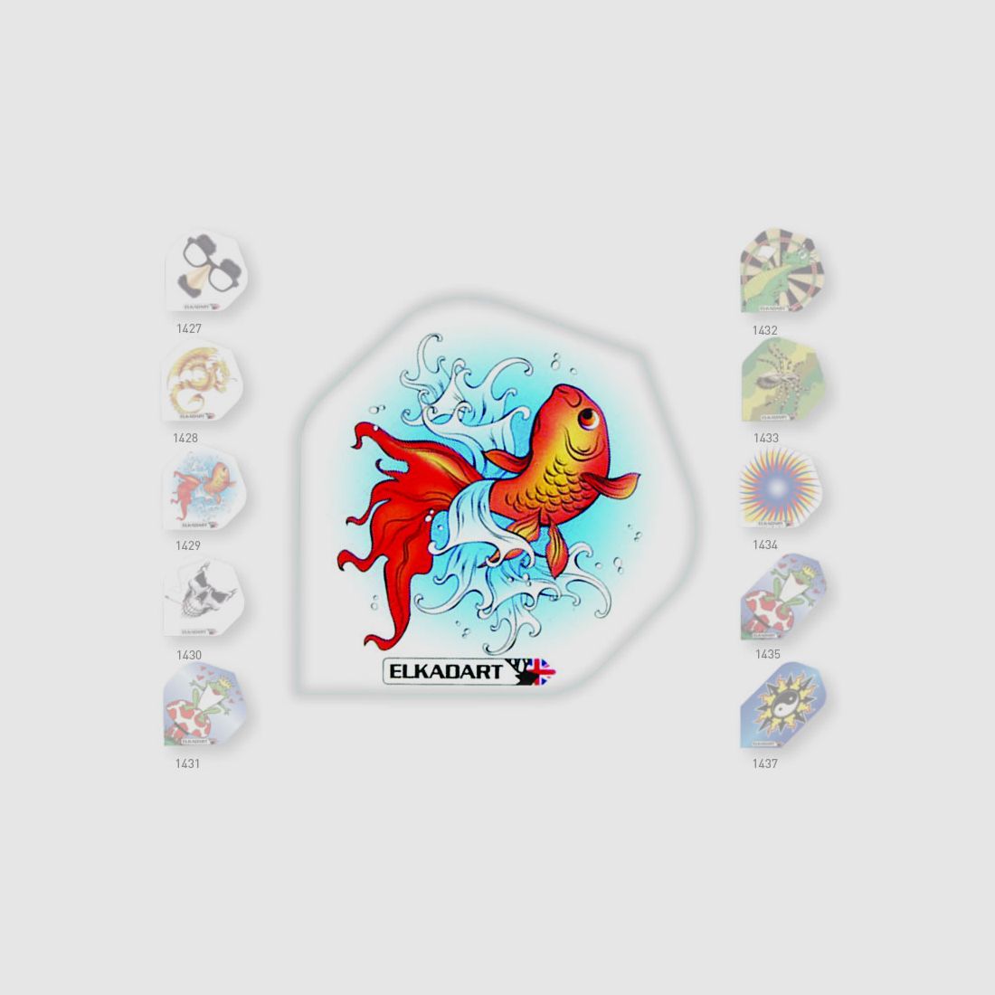 Elkadart Metronic Flights Rainbow Fish Diamond Form 3 StĂĽck