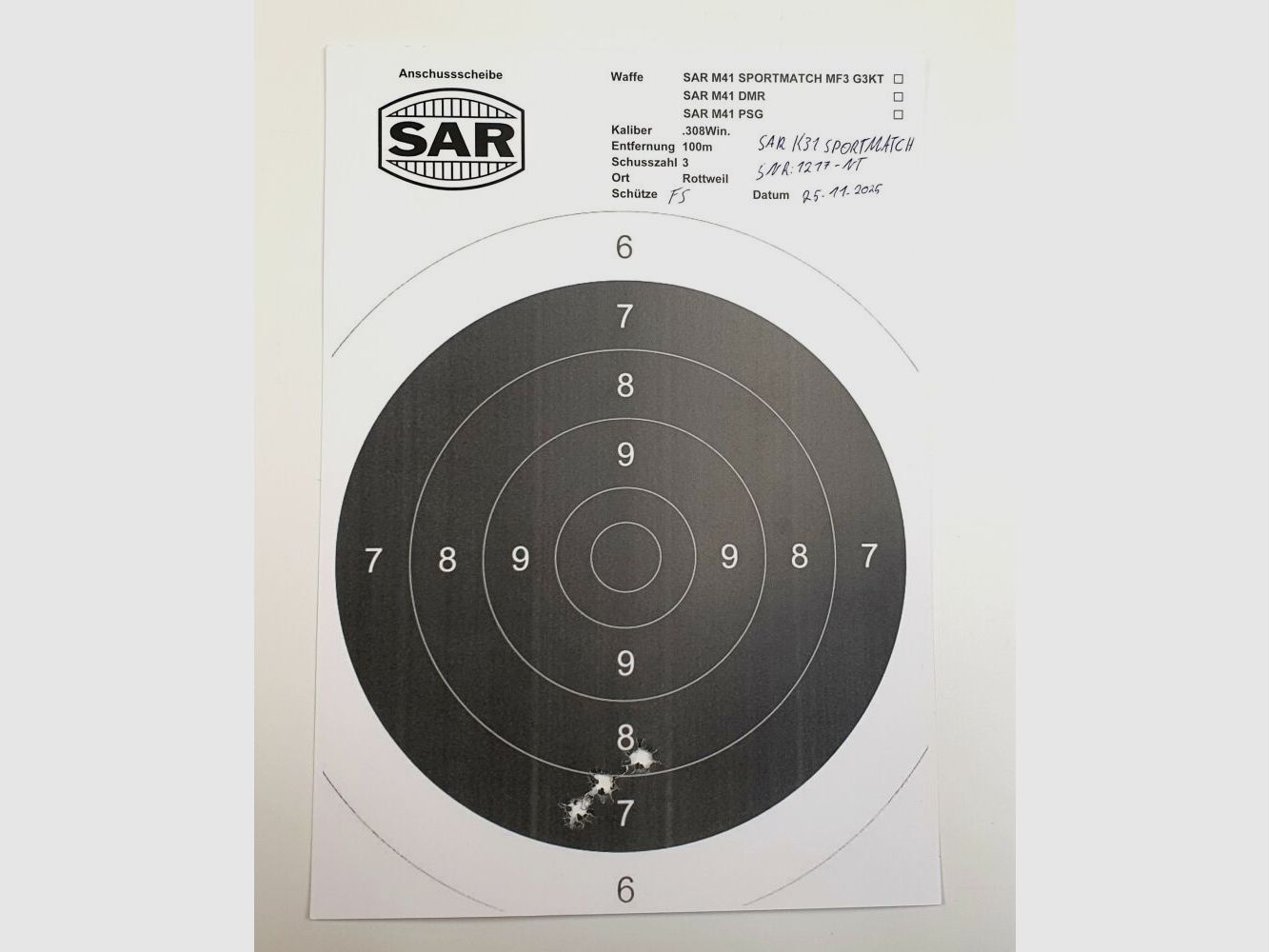Schwaben Arms GmbH - Neue Herstellung - Repetierbüchse SAR K31 SPORTMATCH im Kaliber 308win. ähnlich Schweizer K31