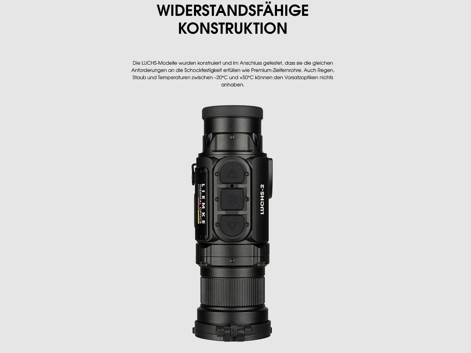 Liemke 80112169 LUCHS 2 Wärmebildvorsatzgerät 640x512 Sensor 2500m Reichweite