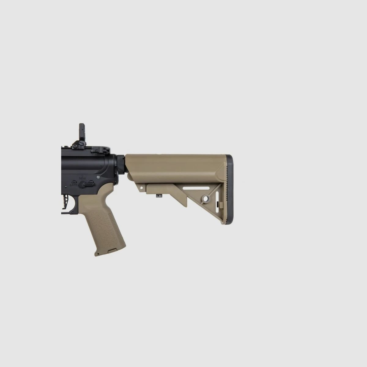 SA M4 Carbine M-LOK (SA-P20 PRIME™ Aster II ETU BLDC™) Rifle Airsoft Libre a partir de 18 - Negro/Tan -F-