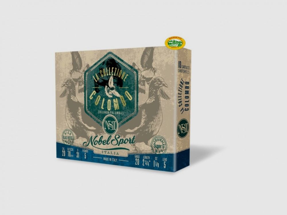 NOBEL Patronen COLOMBO Kollektion Spezial Kal.20 pb.5 spezielle Taube
