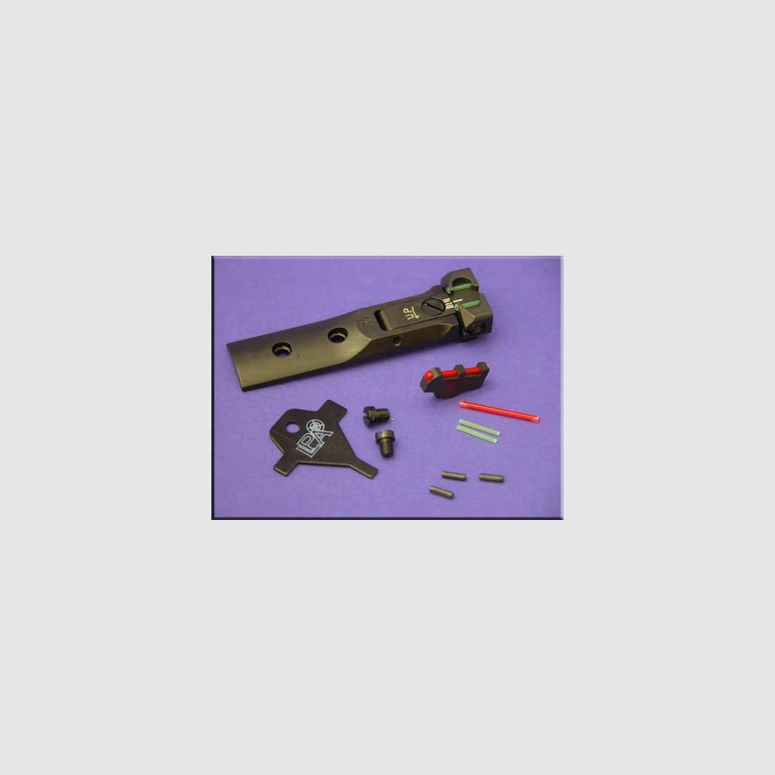 LPA TXT 02-F1 Fiber-Optik Match Visier "SCHWARZ"-Fiber-Optik Korn fr S&W Revolver